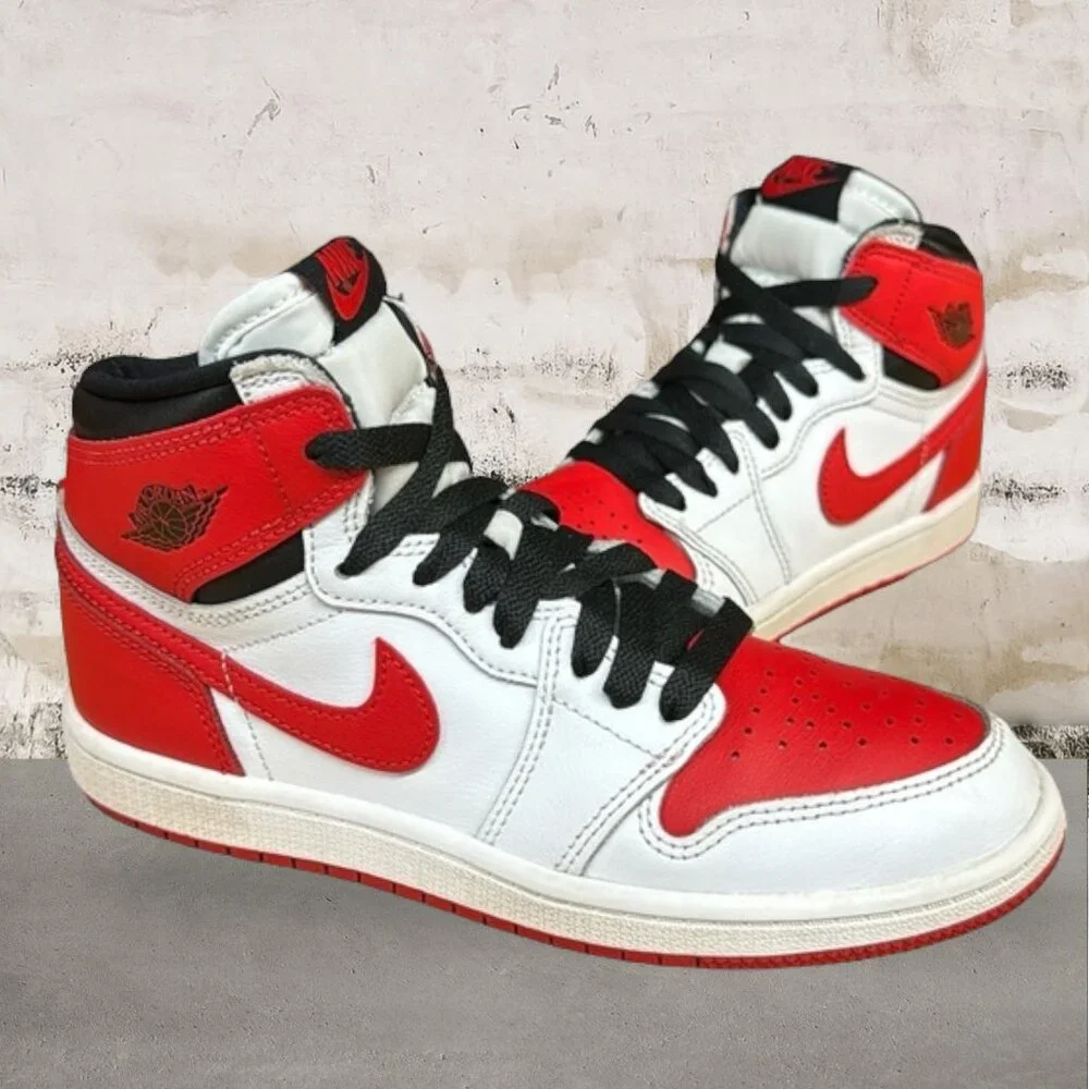 Nike Air Jordan 1 Retro High OG PS 'Heritage' Red White AQ2664-161 Size 3Y Wms 5